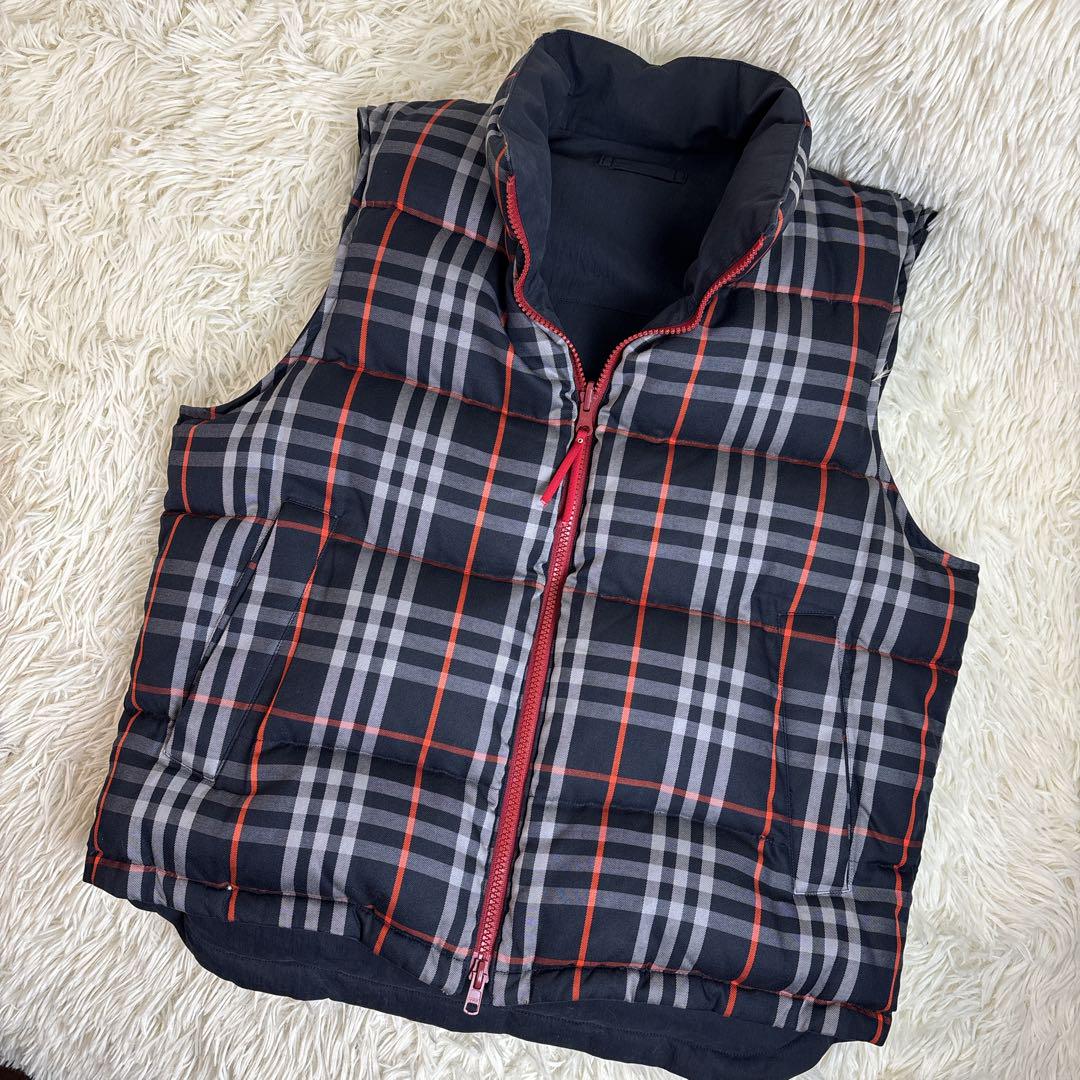 美品✨Burberry's リバーシブル ダウンベスト チェック ホースロゴ M 美品✨Burberry's リバーシブル ダウンベスト チェック ホースロゴ M