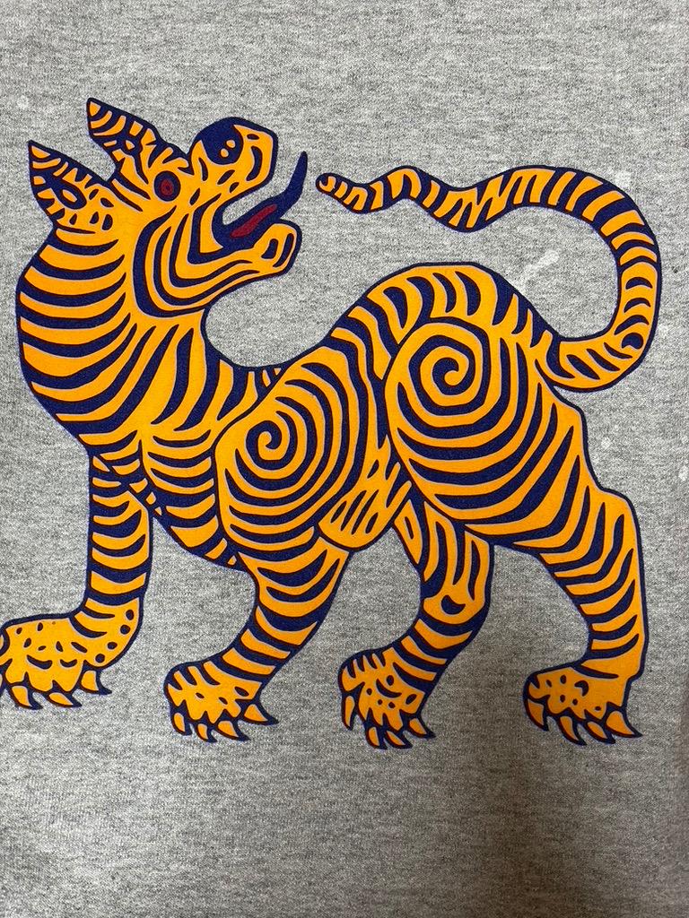 Sasquatchfabrix. トラ刺繍トレーナー XL グレー】 - トップス