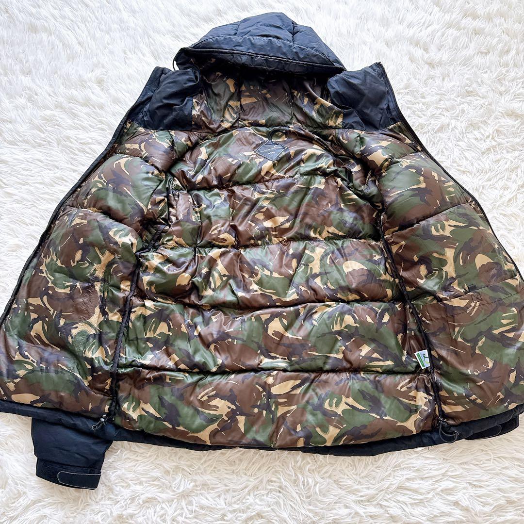 ナンガ アーバンリサーチドアーズ オーロラダウンジャケット フーディ迷彩カモフラ
