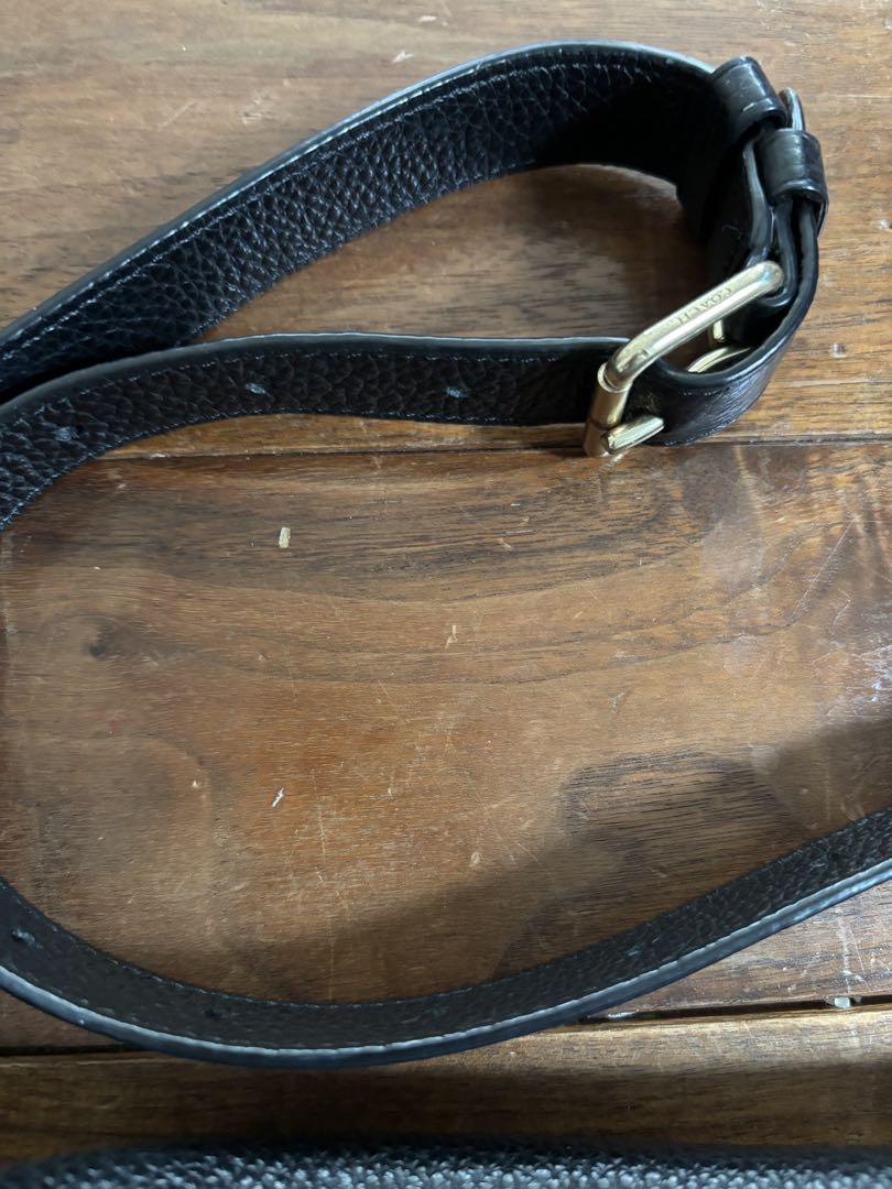 COACH コーチ　ブラック ボディバッグ　ワンショルダー　レザー