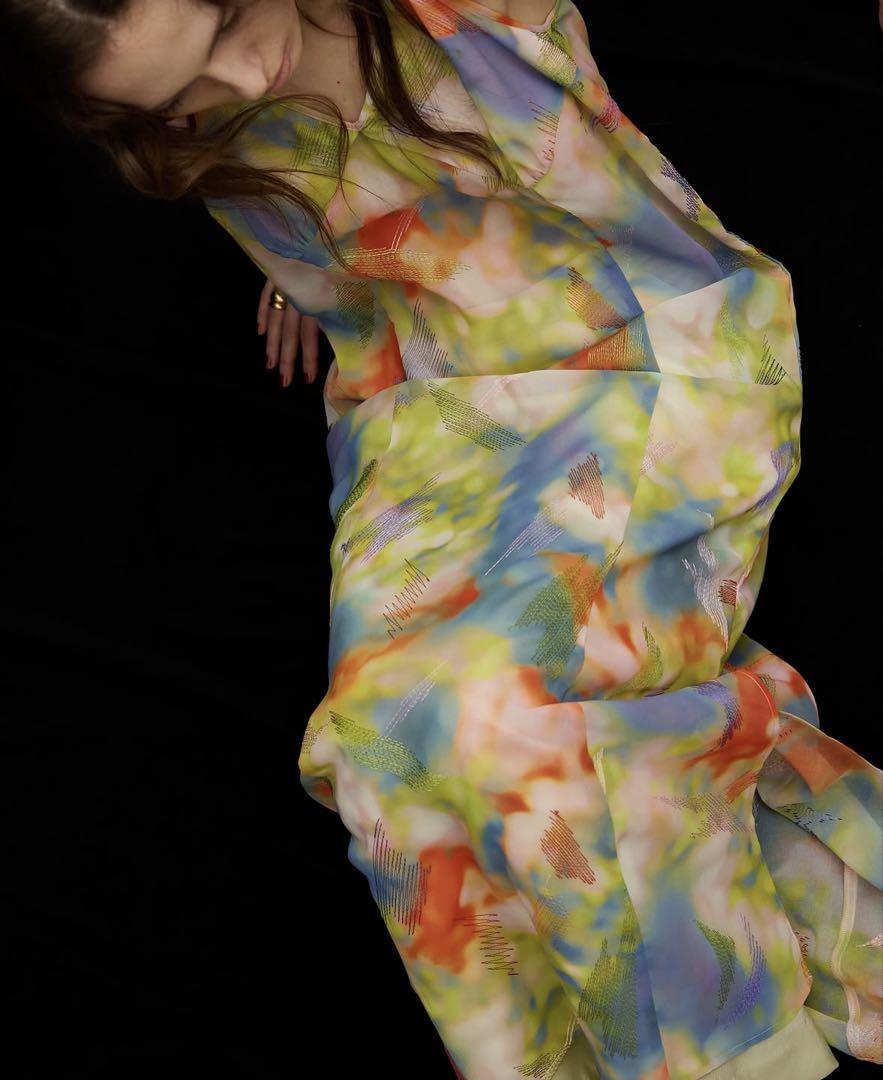 AMERI VINTAGE 2WAY BLUR SCENERY LONG TOP - メルカリ