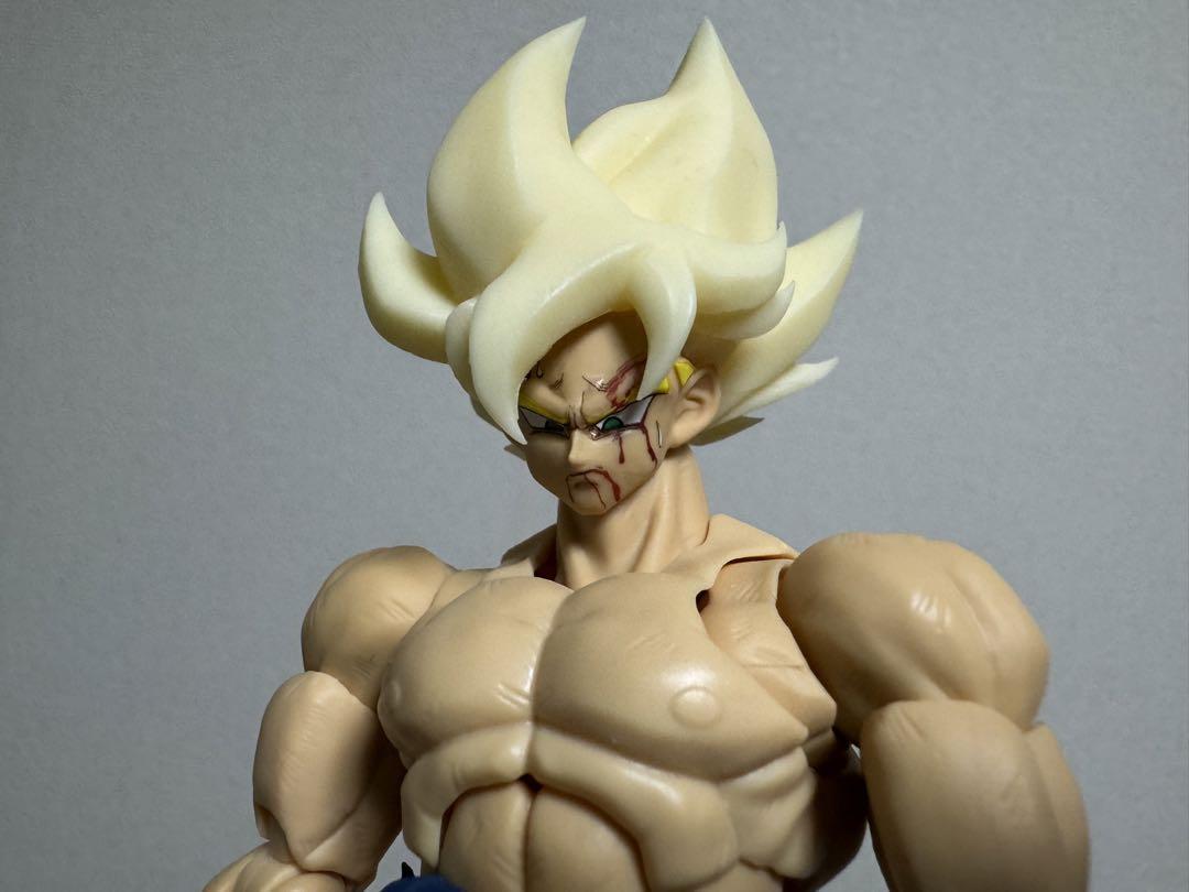 【希望者のみラッピング無料】 同サイズ S.H.Figuarts 孫悟空 フェイスパーツ スーパーサイヤ人 コミック・アニメ