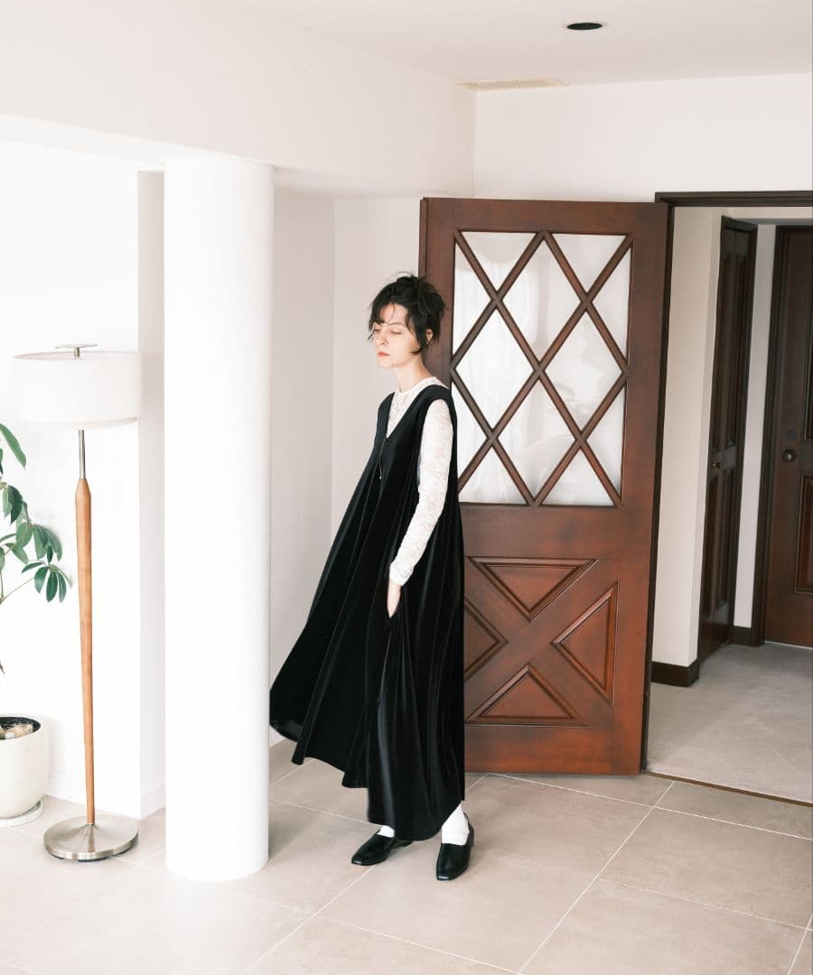 foufou ベロアワンピース foufou ベロアワンピース