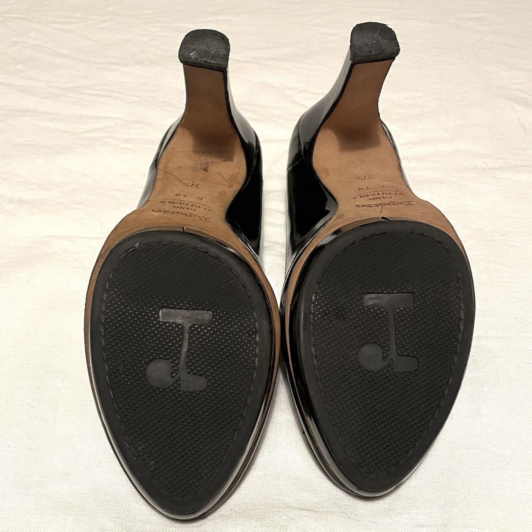 レペット フランス repetto ハイヒール エナメル パンプス レースアップ
