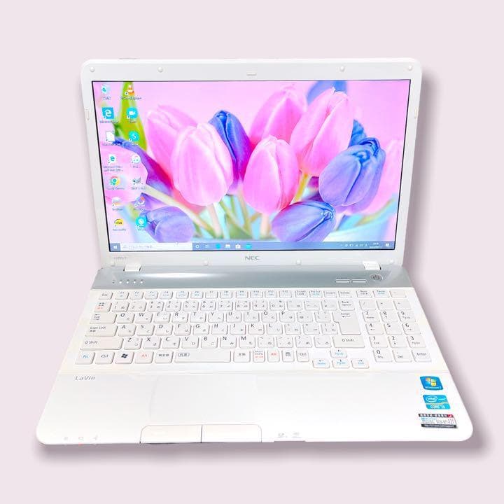 主婦・初心者にイチオシ✨設定済❣️可愛い白ノートパソコン✨在宅