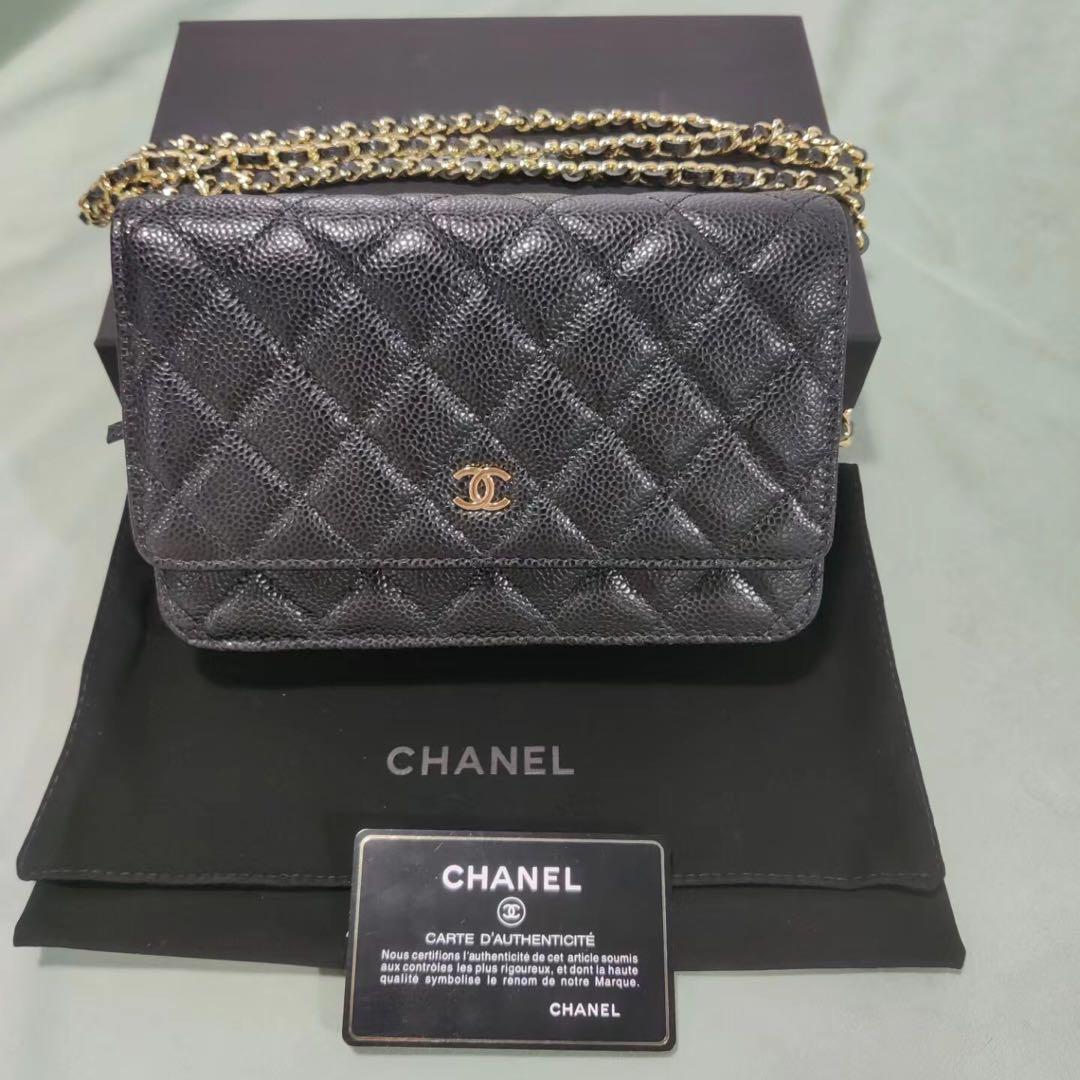 誠実 美品 Chanel クラシック チェーンウォレット ショルダーバッグ