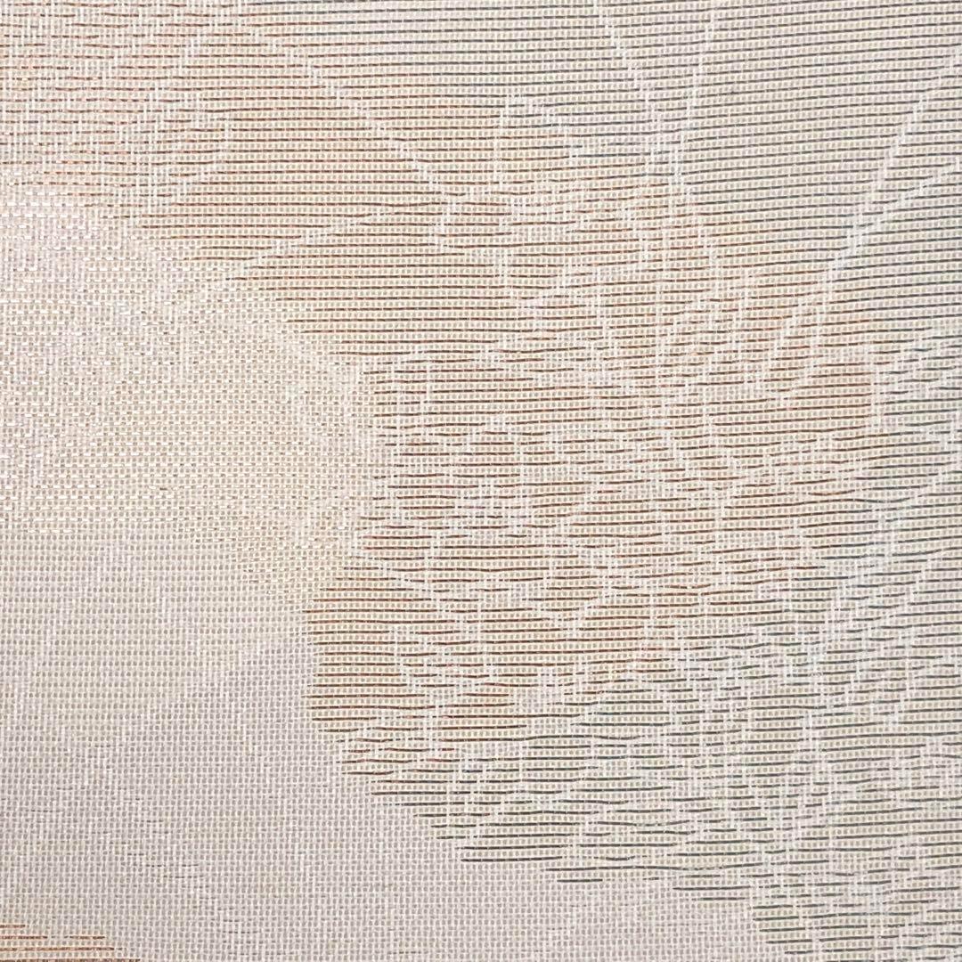 夏帯 袋帯 紗 花草模様 銀糸 KO-1376 着物・浴衣