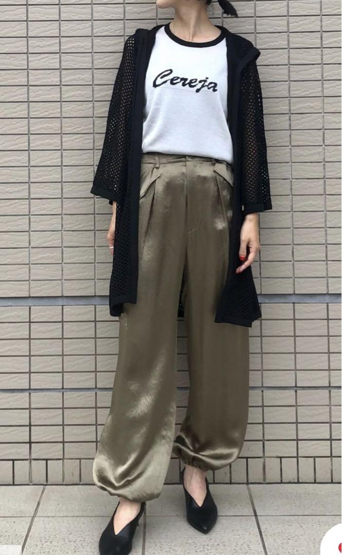 グレースコンチネンタル　サテンカーゴパンツ38 グレースクラス