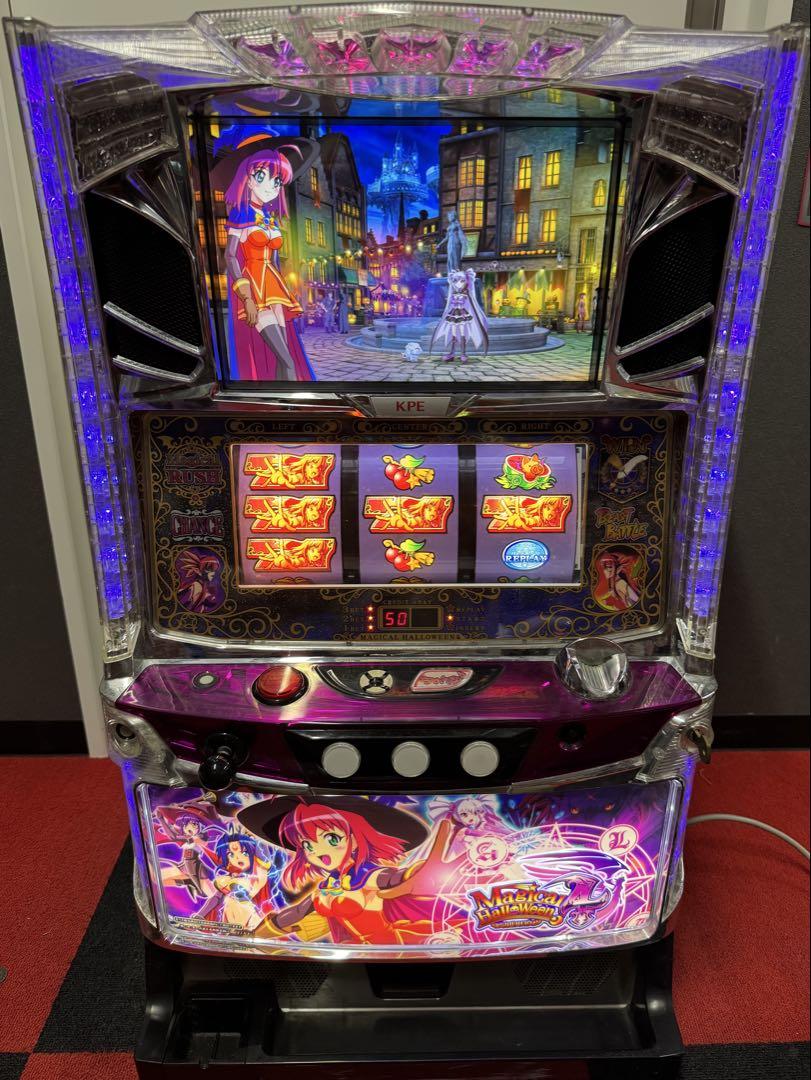 パチスロ実機　マジカルハロウィン コイン不要機付　6/11写真追加しました。 パチスロ実機（スロット実機）マジカルハロウィン6（パチスロ