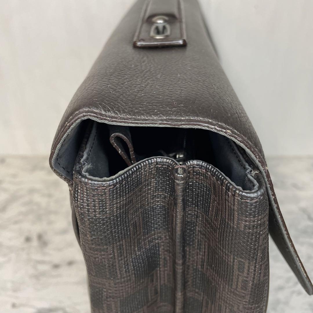 【良品】dunhill ダンヒル ビジネスバッグ ダークブラウン ディーエイト