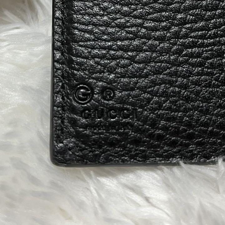 全国無料安い 美品 グッチ インターロッキング 二つ折り財布 Wホックレザー レディース 黒 OGoH0-m33528780870 最安値爆買い