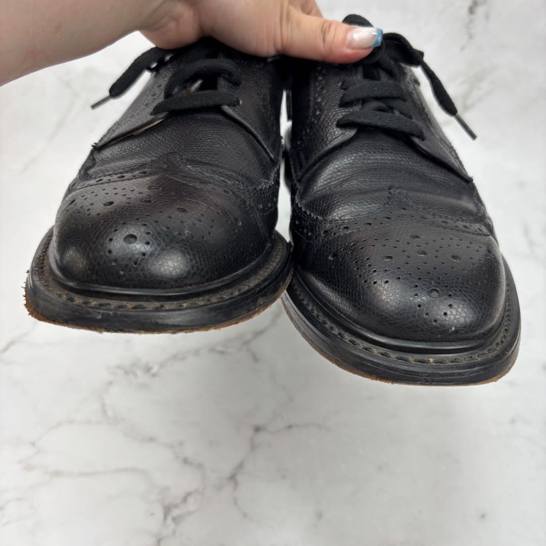 美品】sears シアーズ 黒 レザー ドレスシューズ 27 ウイング