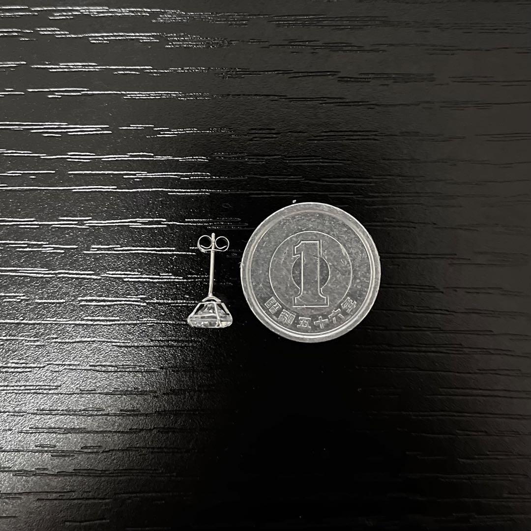 AVALANCHE アバランチ 14Kホワイトゴールド スタッズ ピアス 6mm