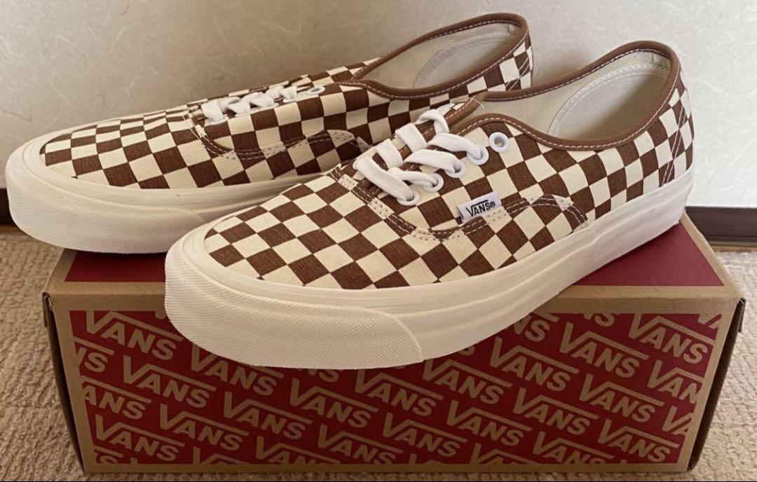vans オーセンティック　アナハイム　チェッカー　ブラウン