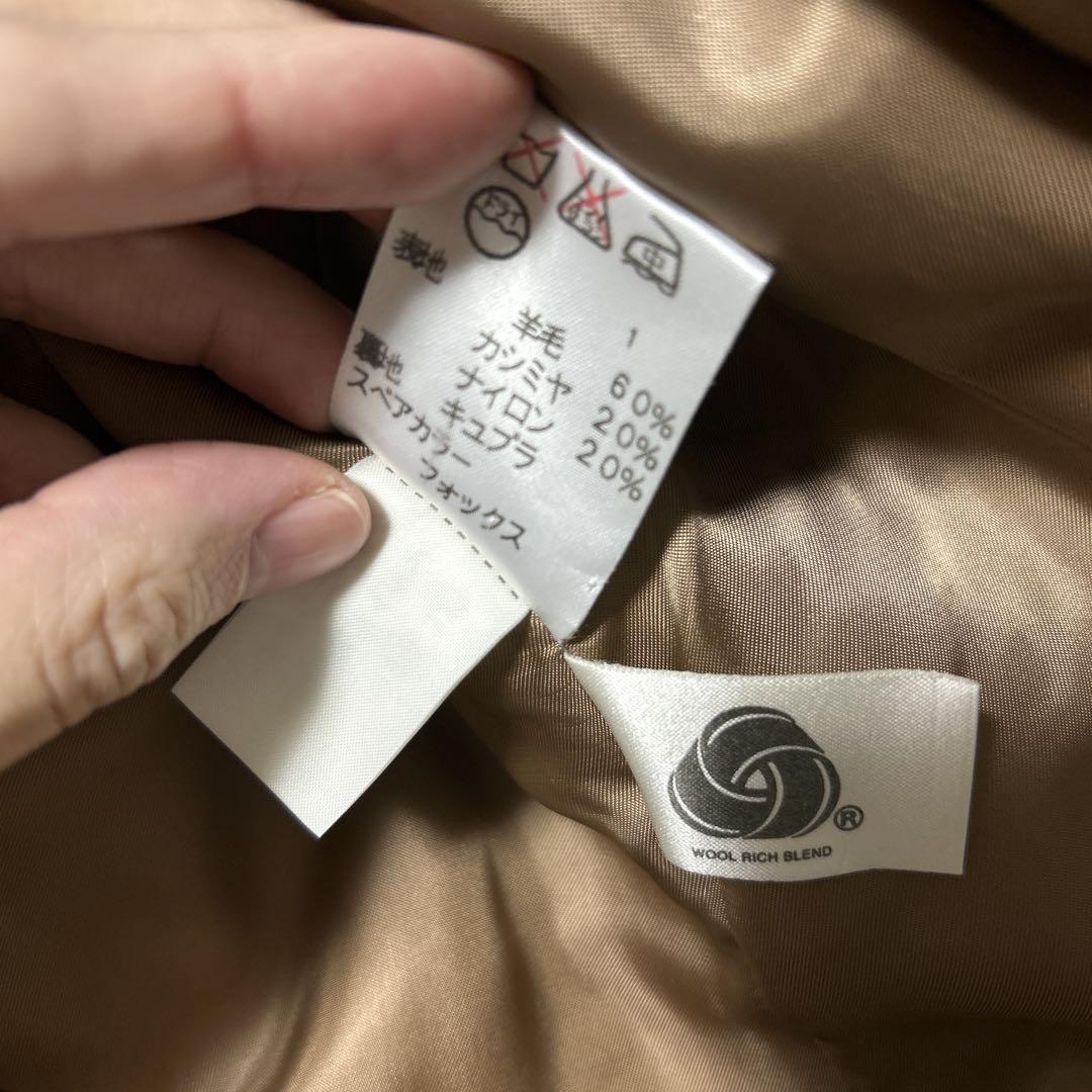 ◇MICHAEL KORS◇ ウールカシミヤ コート フォックスファー付き