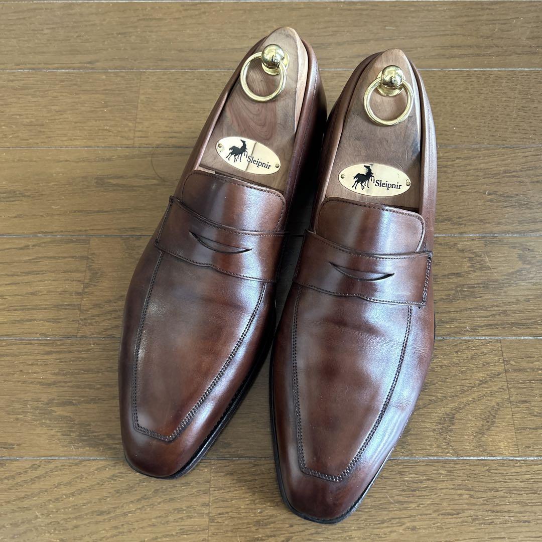 311.CROCKETT&JONES MERTON コインローファー 6E