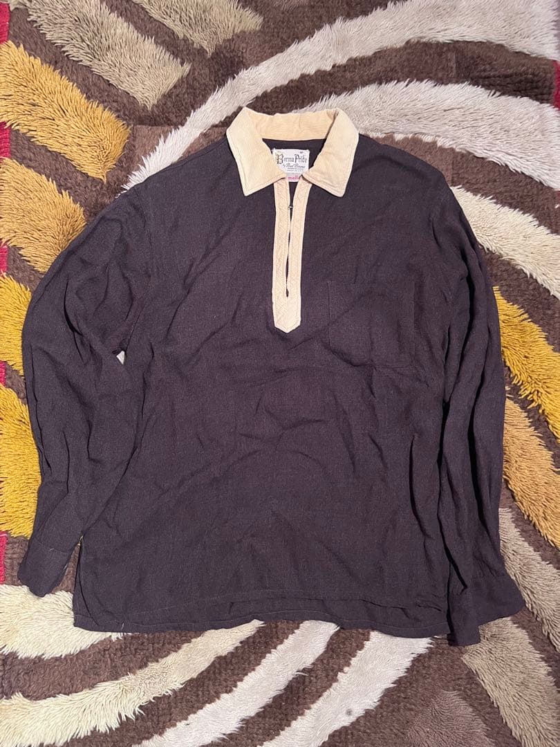 60-70s ハーフジップシャツ