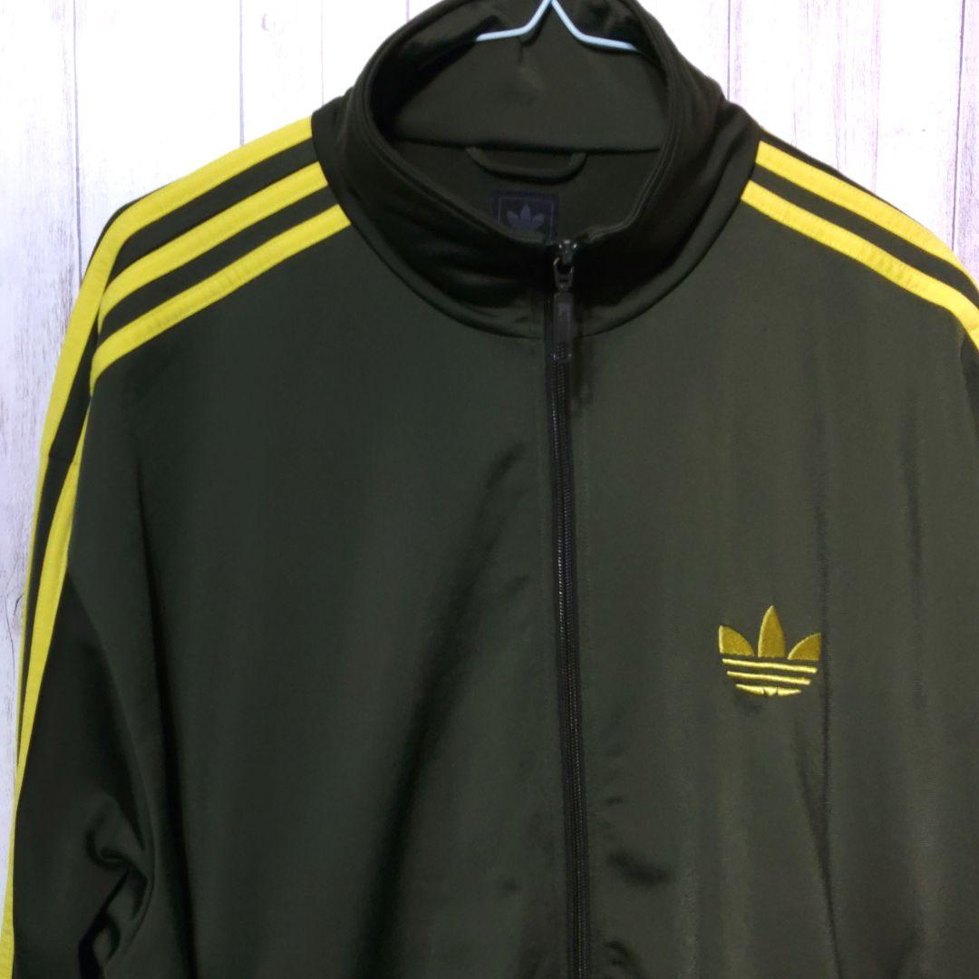 最終値下げ adidas トラックジャケット L モスグリーン 刺繍ロゴ 通信販売サイト 《希少カラー》アディダス adidas☆ジャージ L 刺繍ロゴ グリーン① ジャージ