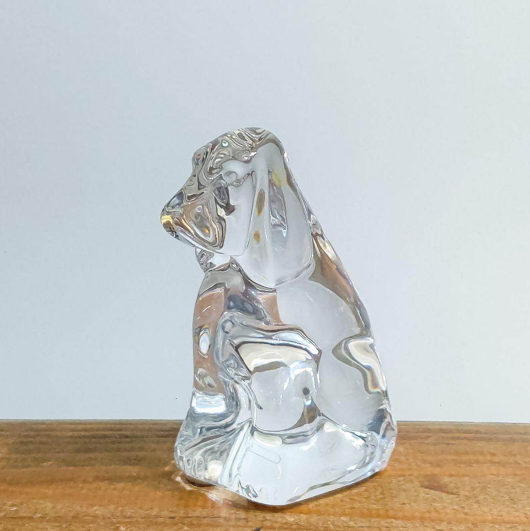 Baccarat クリスタル犬の置物