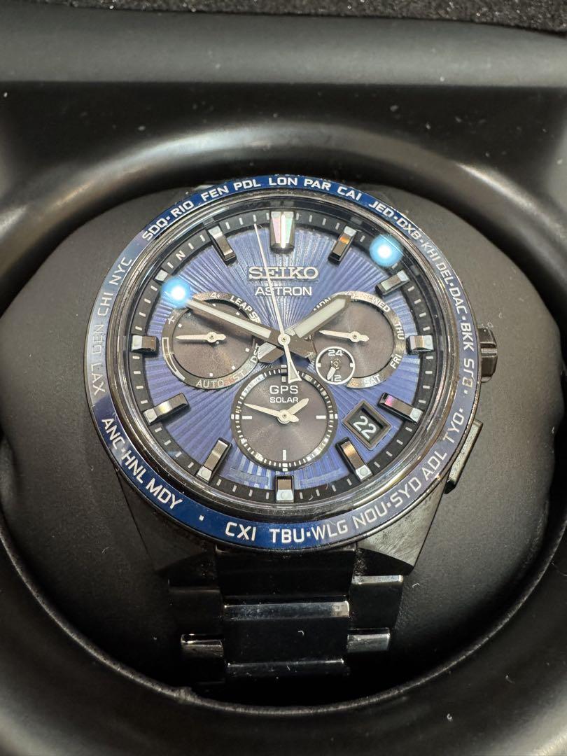 SEIKO ブラック文字盤 アストロン5X53-0BV0 箱付 SBXC121