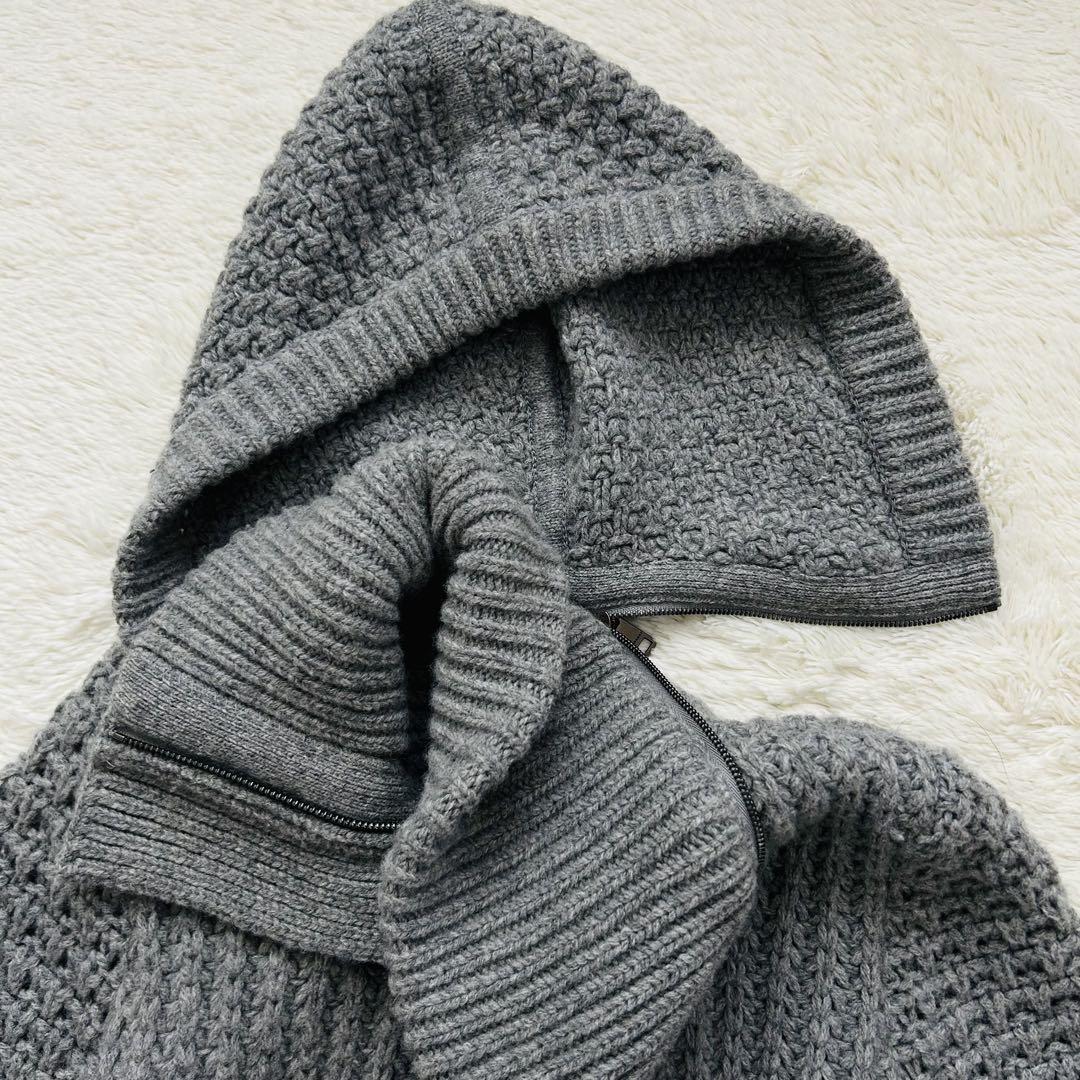 美品】 バーバリーロンドン ニット ダッフルコート ロング