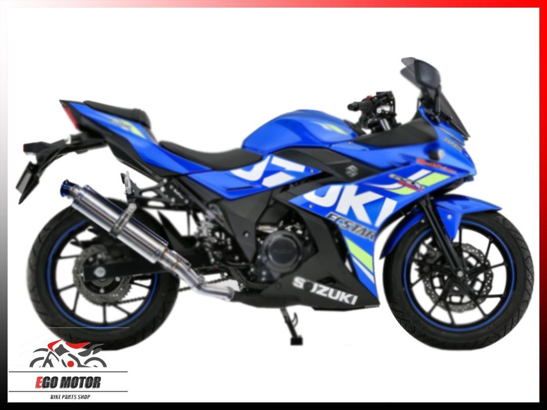 純正エキパイ対応 チタン 焼き スリップオン マフラーセット GSX250R