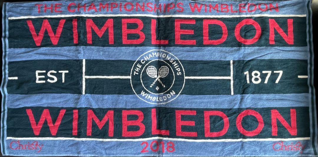 限定セールをすべて WIMBLEDON テニス 2枚セット ケース付き 新品 公式大判タオル 記念グッズ