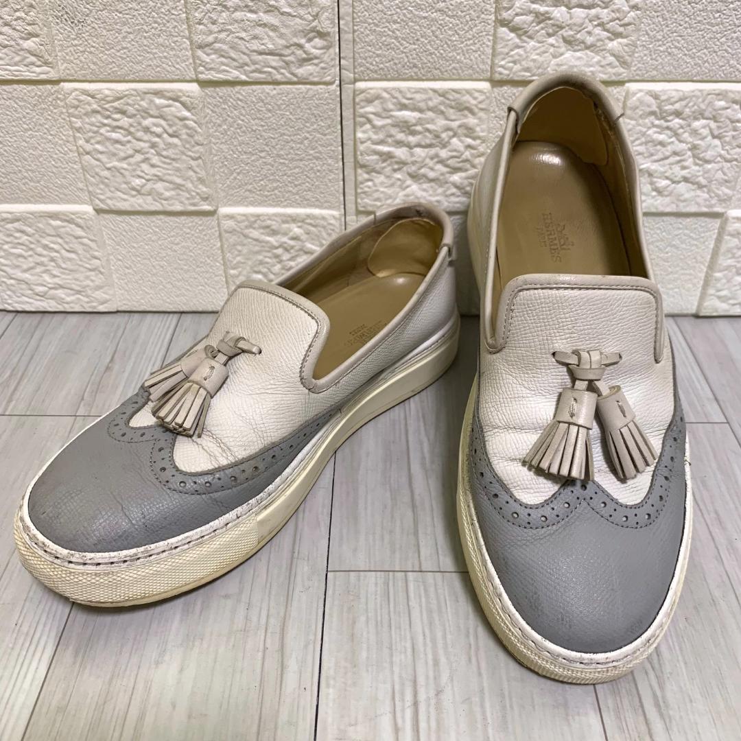 HERMES エルメス タッセルローファー 23.5cm靴