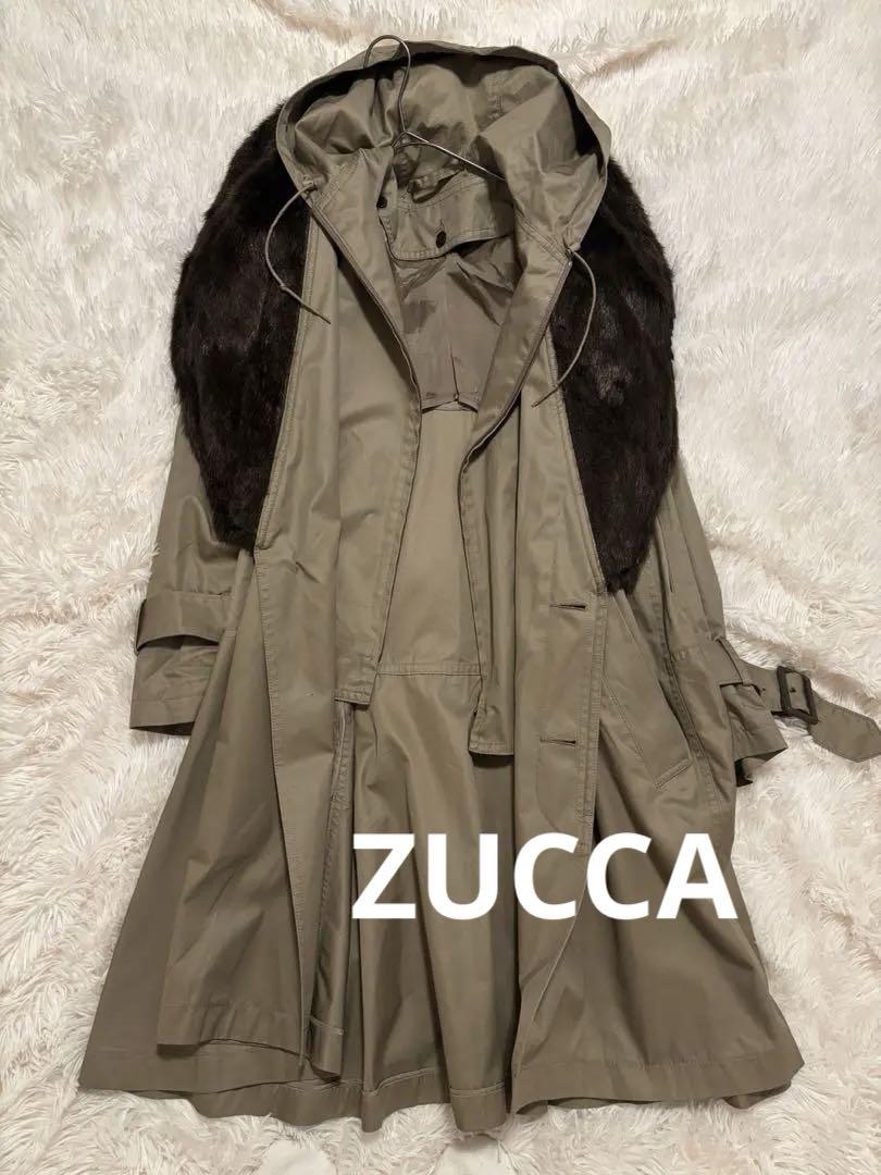 ZUCCA ズッカ デザイン ファー トレンチコート ZUCCA ズッカ デザイン ファー トレンチコート