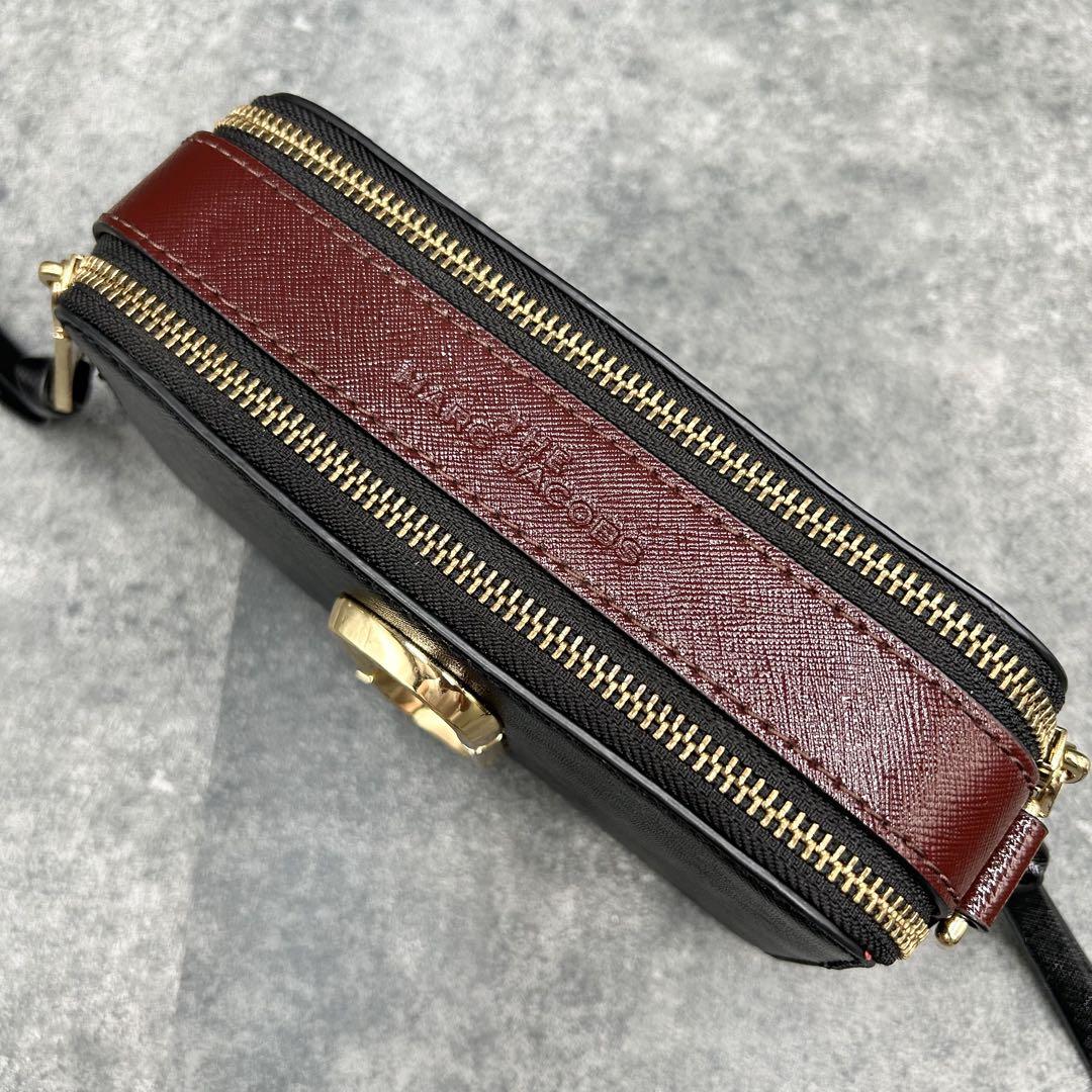 極美品 マークジェイコブス スナップショット カメラバッグ ショルダーバッグ 黒