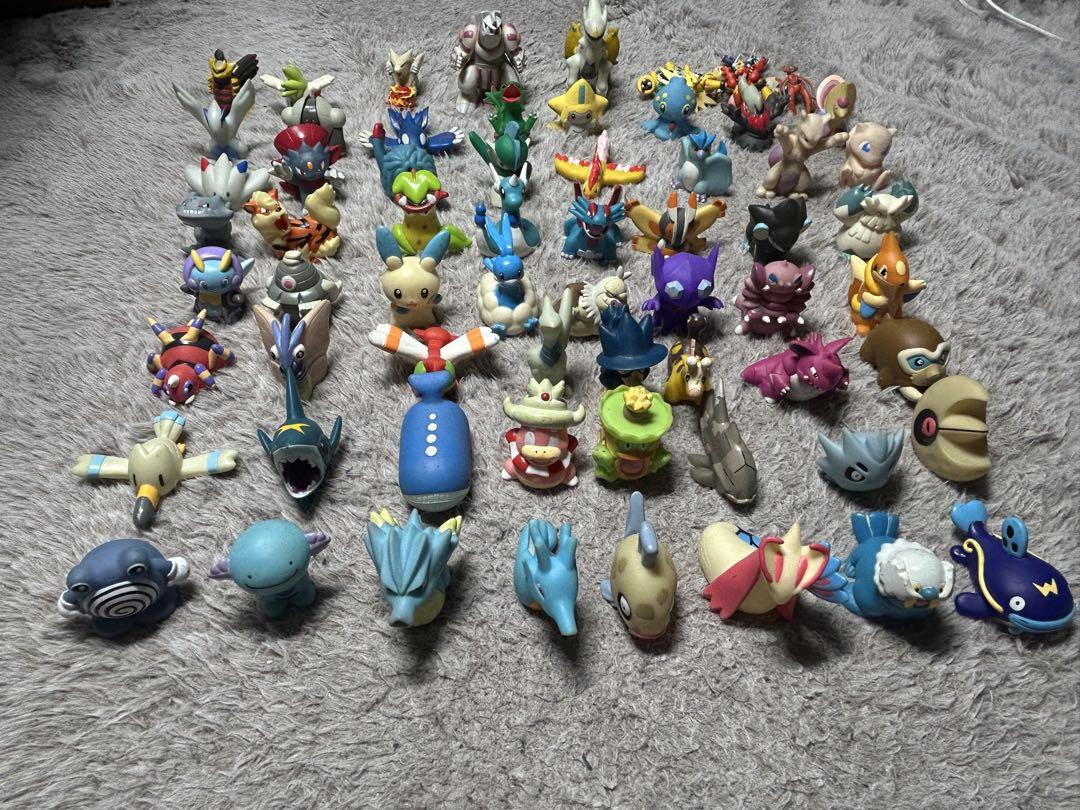 ポケモン フィギュアセット　指人形 59匹　おまけ付きフィギュア、モンコレ