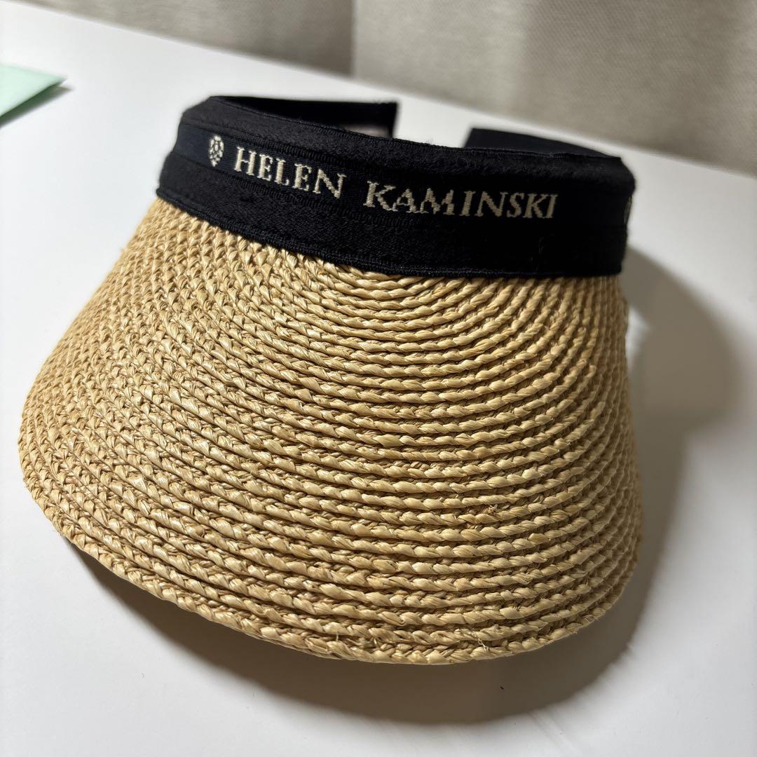 HELEN KAMINSKI サンバイザー ベージュ/黒