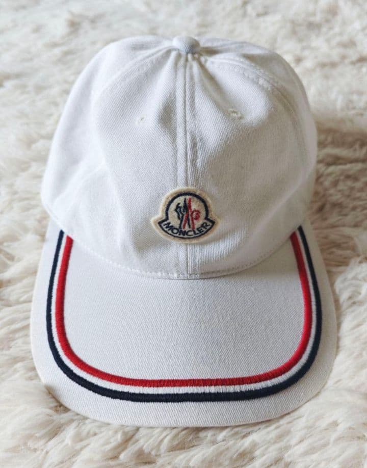 モンクレール ベースボールキャップ フリーサイズ 白MONCLER