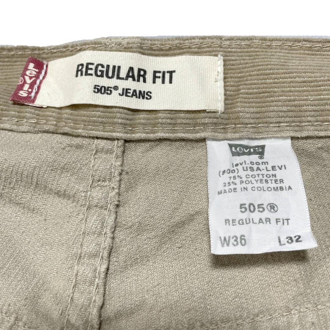 USA 古着 リーバイス 505 ストレート コーデュロイパンツ W36