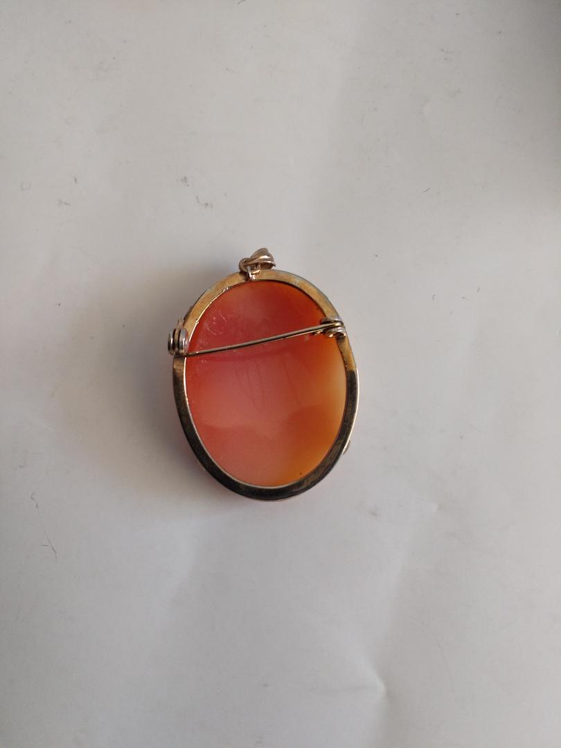 シェルカメオ CAMEO ブローチ 2WAY ヴィンテージ 美品 カメオ