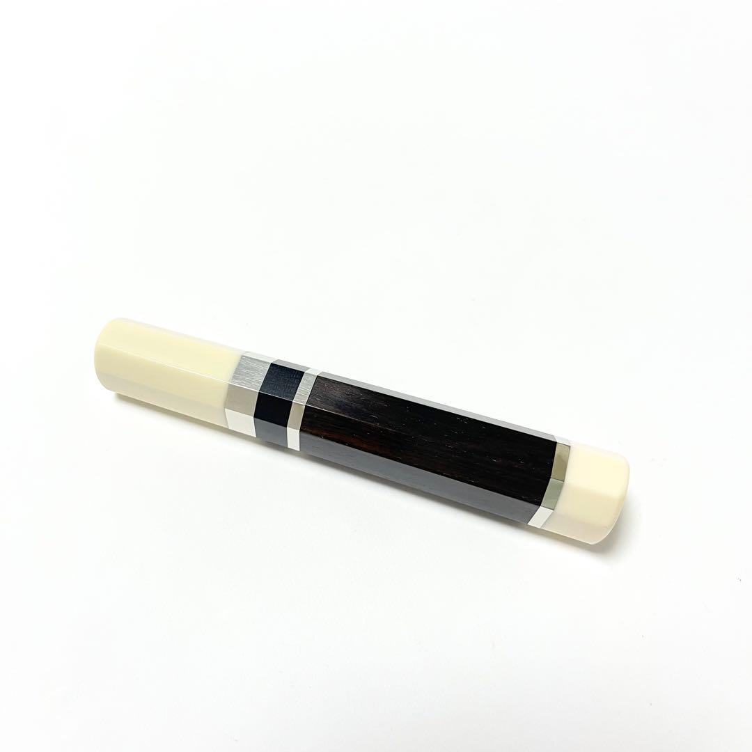 黒檀 黒水牛角 ★ 銀巻 菜切180 菜切6寸 菜切165 菜切5.5寸 薄刃 三徳包丁 万能包丁 包丁柄 ★ 八角柄 5本セット ☆ 黒檀 黒水牛角 三段銀巻 菜切180 菜