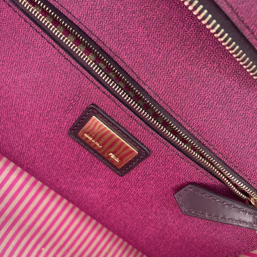 【ゆり様】フェンディ トートバッグ ズッカ 8BH198 ブラウン FENDI