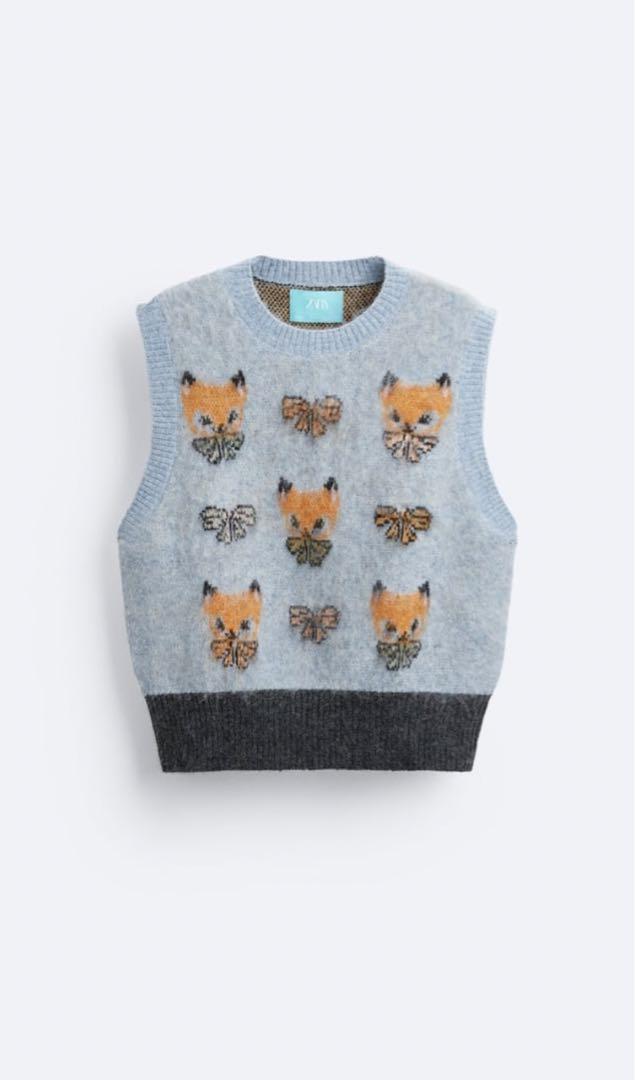 ZARA × HARRY LAMBERTハリーランバート　ニットベストXL