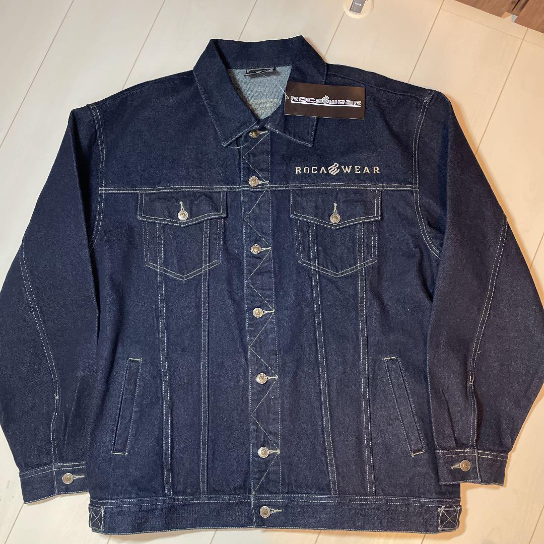 デニムジャケット rocawear Gジャン/デニムジャケット ふるさと納税 安い販促 Roca Gジャン デニムジャケット デニムベスト ロカウェア wear ベスト