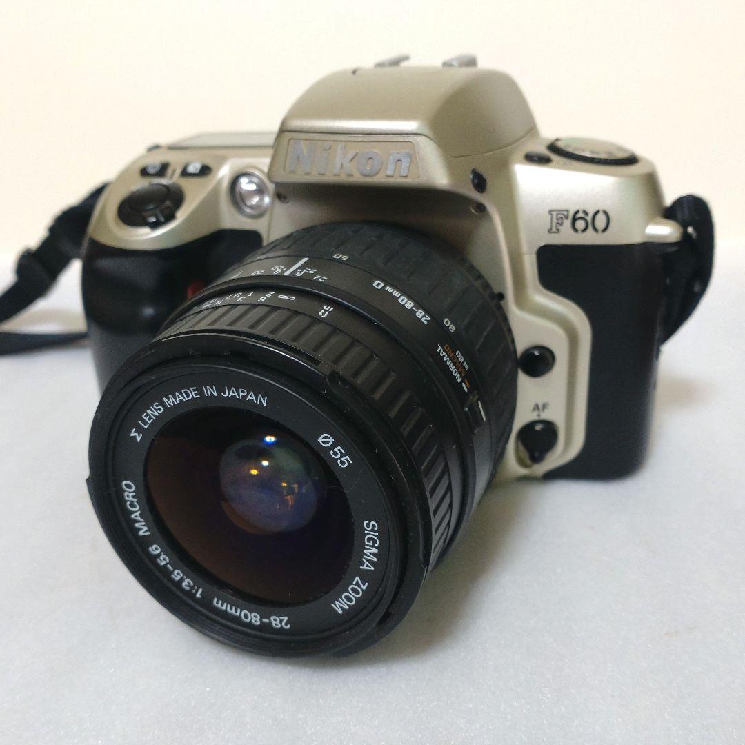 【楽天最安値に挑戦】 Nikon F60 Sigmaレンズ＋望遠付き 一眼レフカメラ Panorama フィルムカメラ