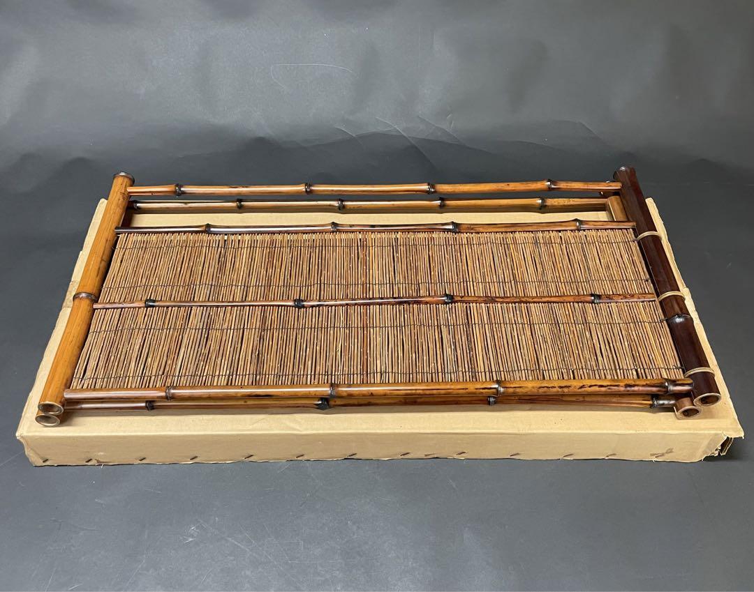 ほぼ未使用 茶道具 桑缘 黒竹 風炉先屏風元箱 茶道具 風炉先屏風 葦 桑 煤竹 夏の涼 難あり - メルカリ