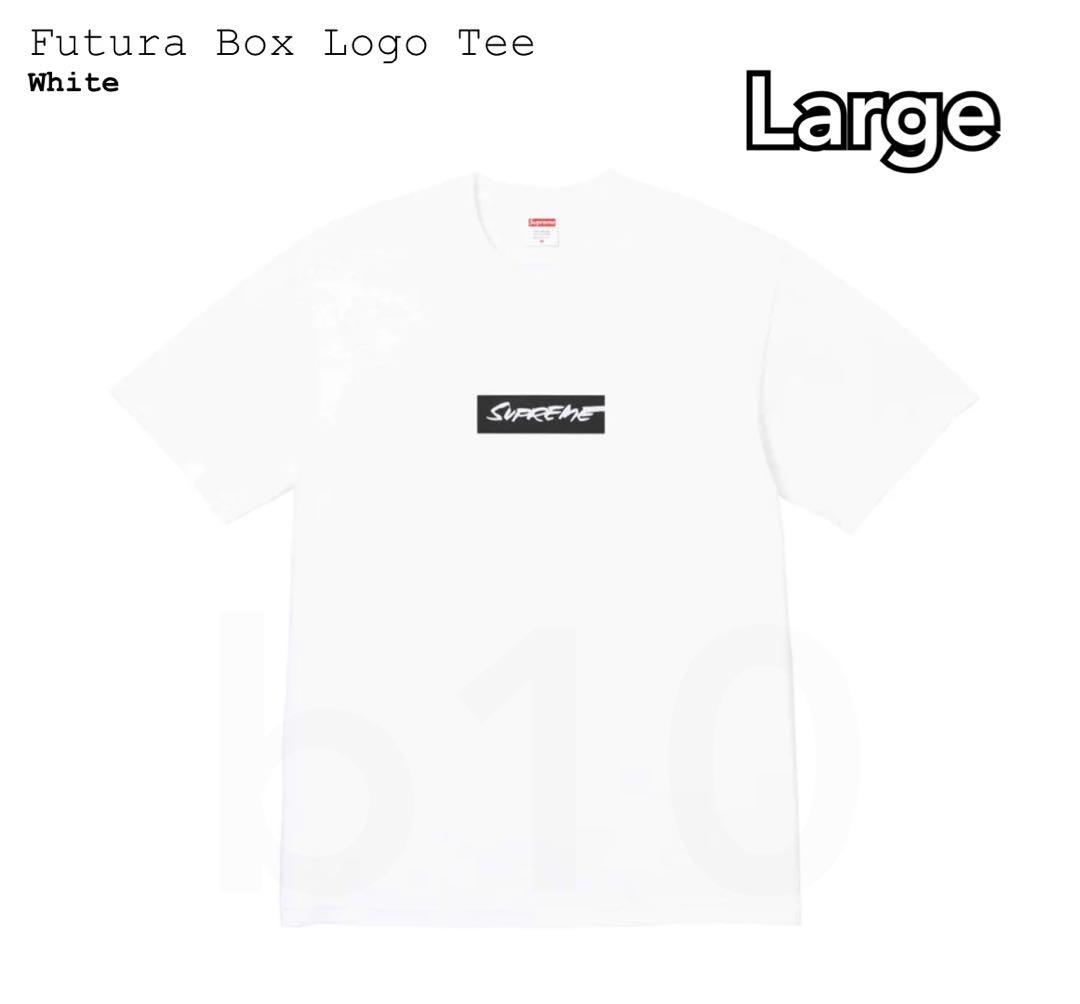 【白L】Supreme Futura Box Logo Tee White