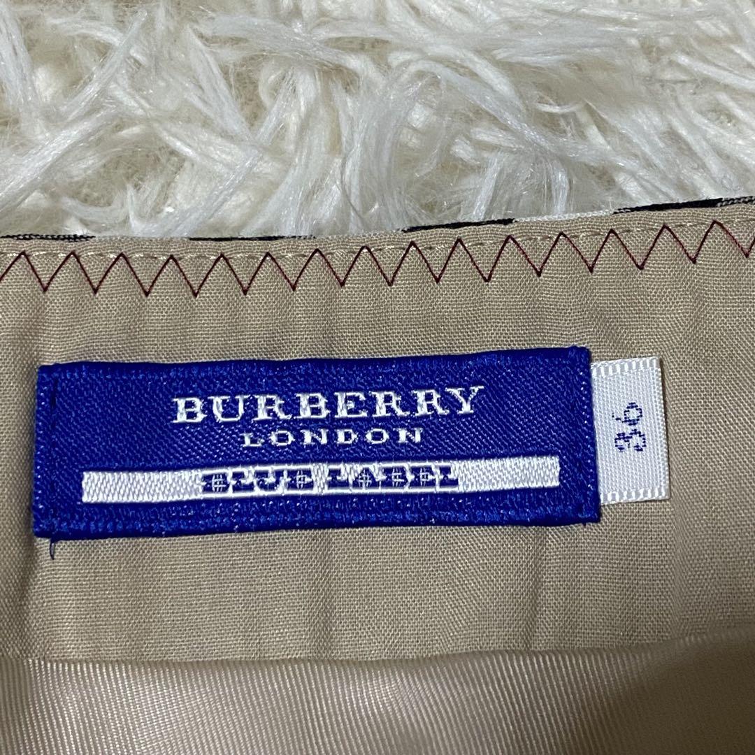 BURBERRY LONDON　フレアスカート　膝丈　ノバチェック　36 S