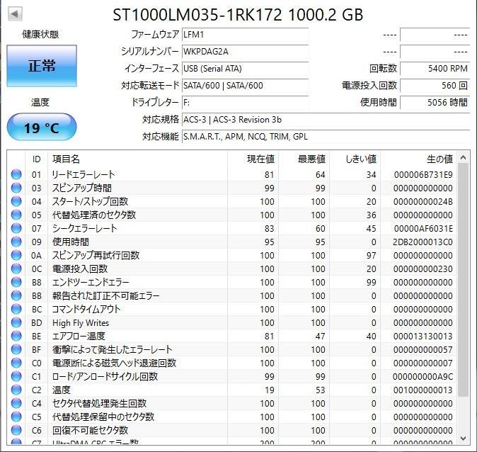 ✨4個セット✨HDD 1000GB✨大容量1TB✨2.5インチ✨03-04