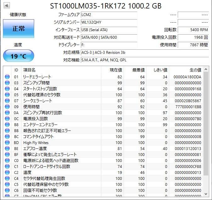 ✨4個セット✨HDD 1000GB✨大容量1TB✨2.5インチ✨03-04