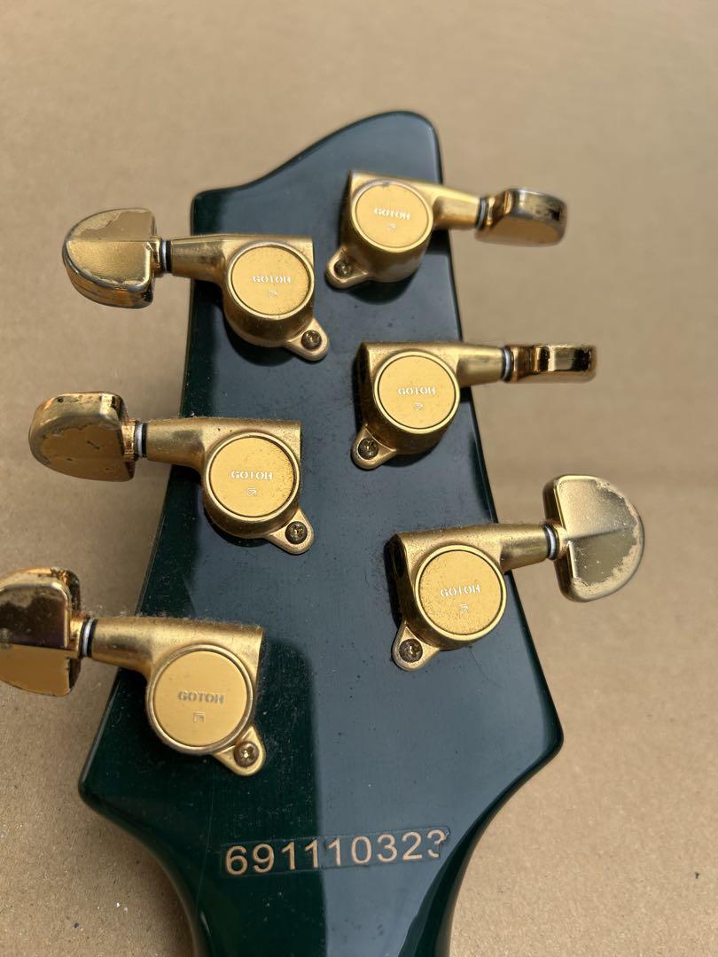 アリアプロ2 オリジナルカスタム ボディ GOTOH グリーン エレキギター