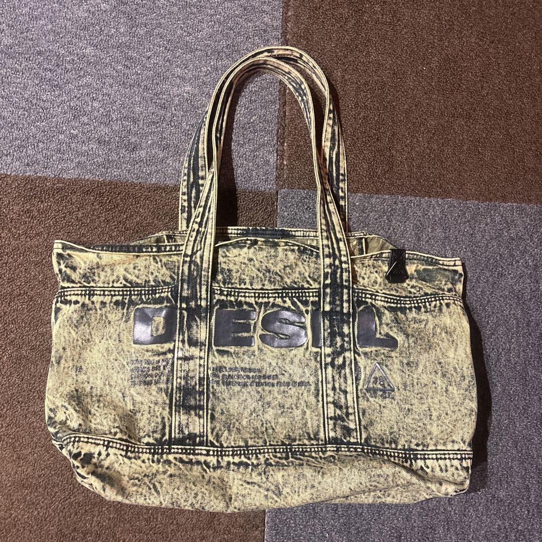 DIESEL ディーゼル デニム バック トートバッグ ダメージ加工