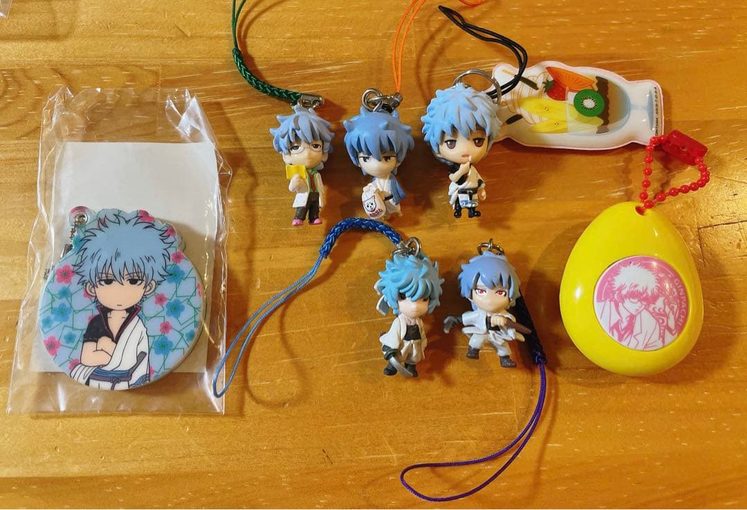 銀魂 坂田銀時 ストラップ 根付 サウンドロップ キーホルダー まとめ セット目立った傷や汚れなし