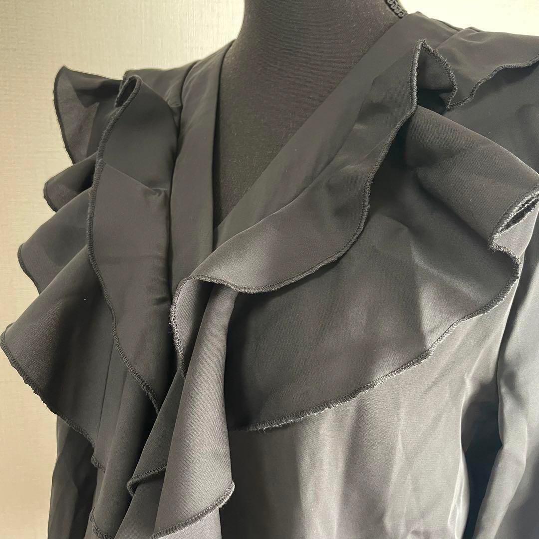 フラメンコ 衣装 トップス ブラウス 黒 ブラック フリル 練習 レッスン フラメンコ衣装ブラック トップス ブラウス 黒 赤 長袖 ドット