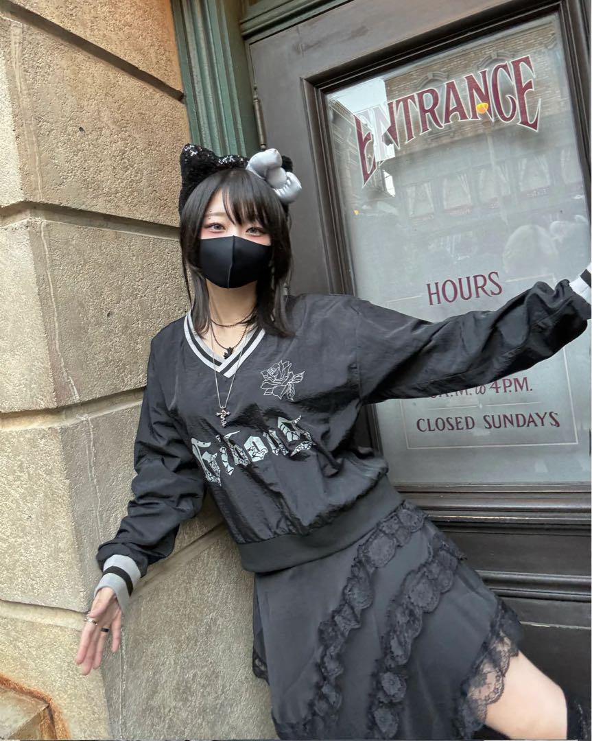 GIBOUS ROSE DARK NYLON PULLOVER gibousトップス